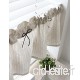 Linen Handmade Natural Cotton Cafe Curtain  Kitchen Curtain Valances  European Rural Fashion Window Curtain for Home  One Piece 30wx135lcm by cozymomdeco - B0186O00ZG